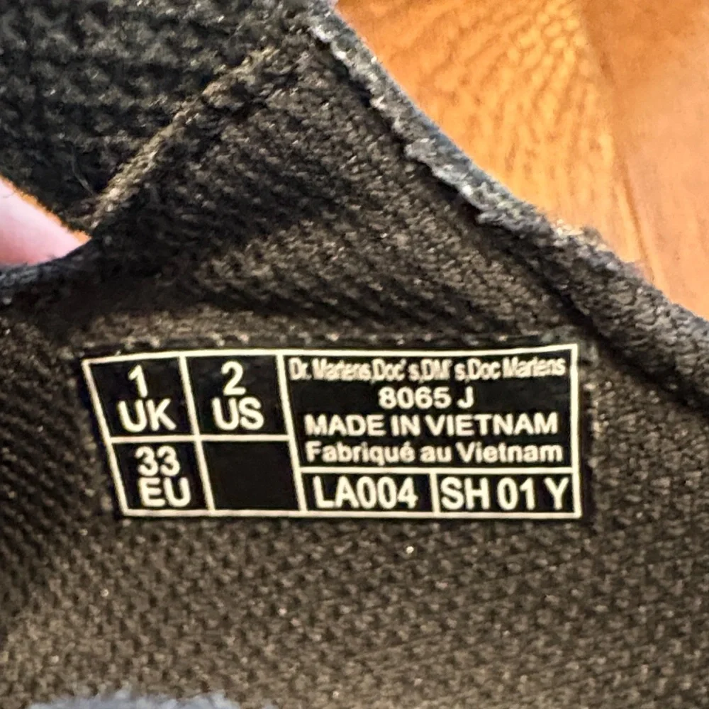 Dr. Martens Kids Size 2 Black Leather Mary Jane Shoes Buckle Strap for Uniform - Picture 4 of 9